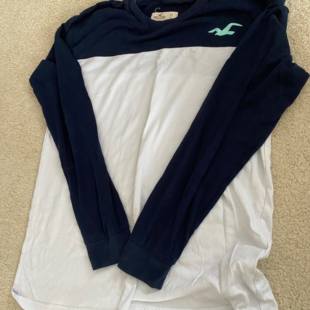 Two Hollister long sleeve tees